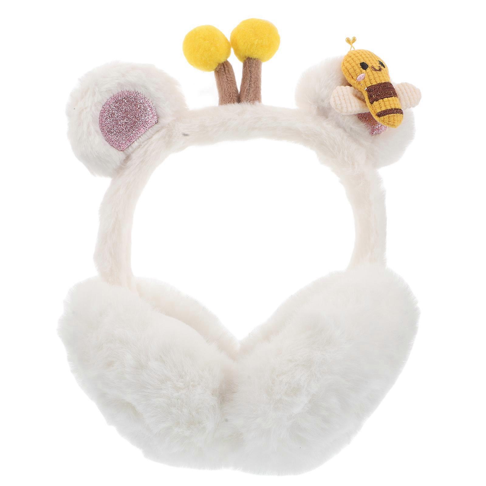 Cartoon Earmuff for Cold Weather with Warm Plush Ear Covers