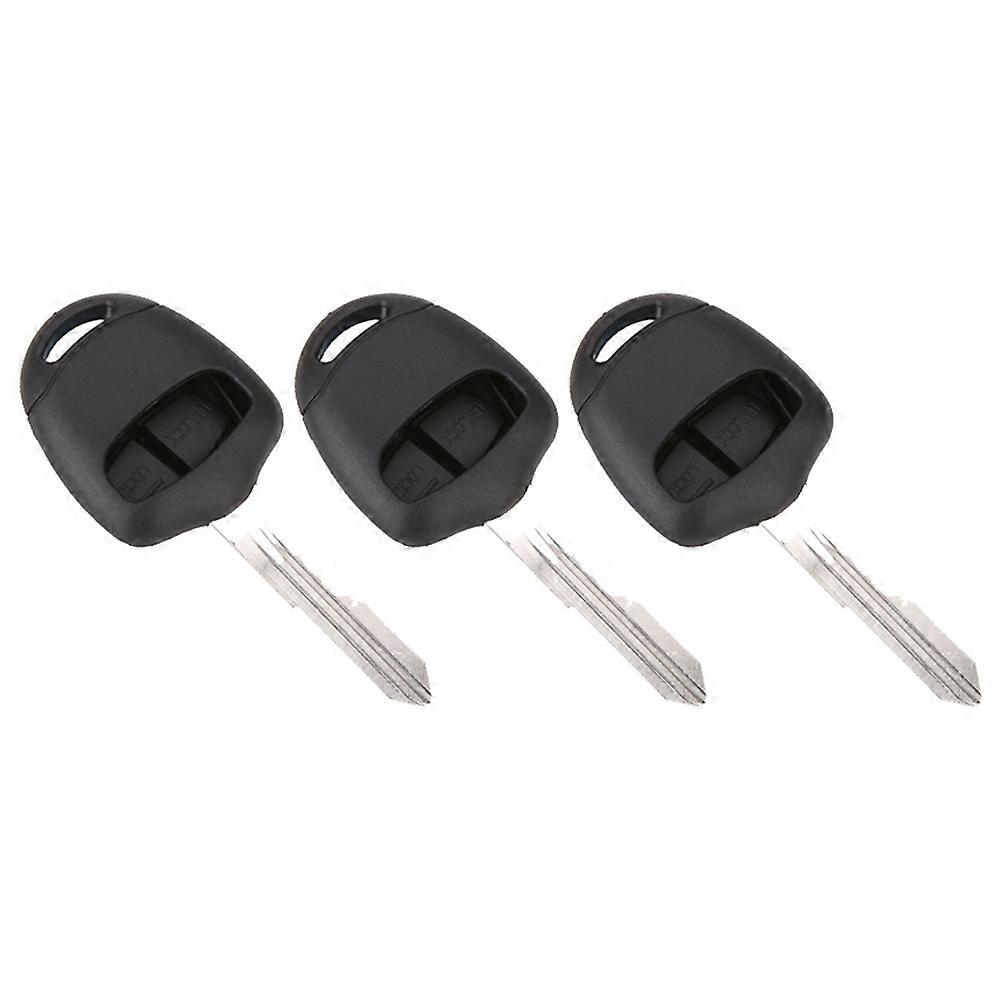 3X Replacement 2 Buttons Keyless Entry Remote Car Key Fob Shell Case Cover for Mitsubishi Pajero Triton Lancer Evo