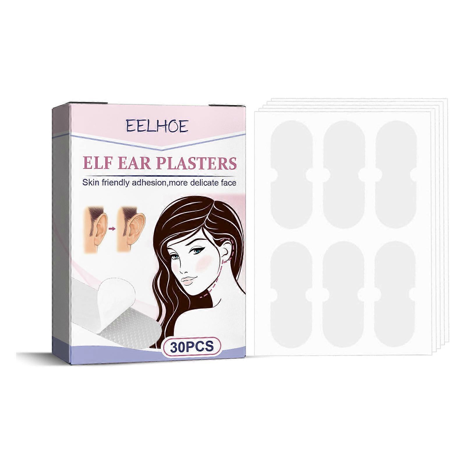 30pcs Elf Ear Patches Corrective Prominent Large Ear Support Patches Silicone Ear Correction Patches Ear Correction Patches