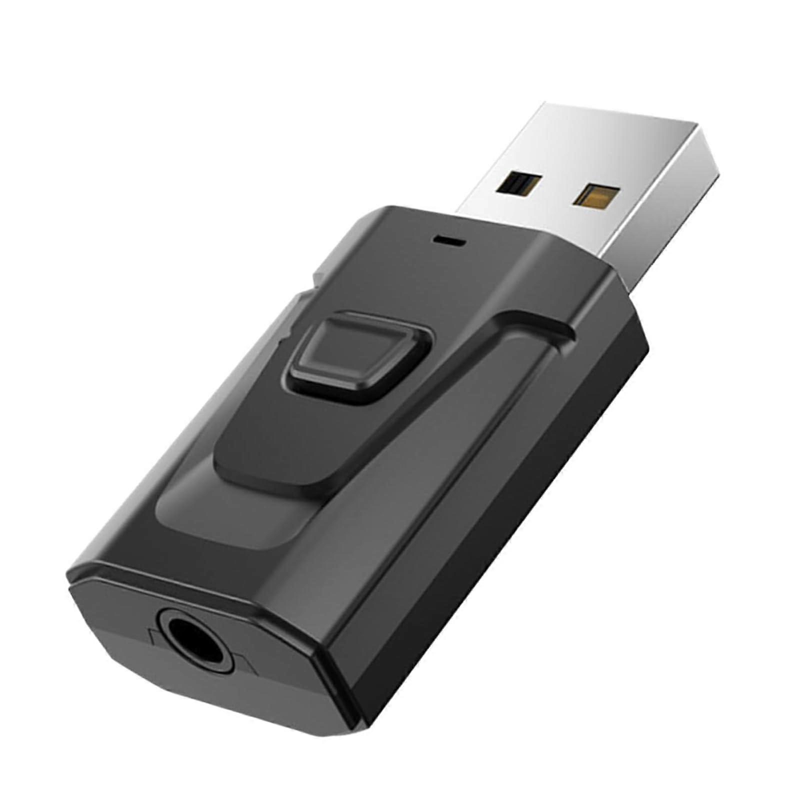 USB Bluetooth 5.0 4In1 Wireless Audio Transmitter And Receiver With 3.5mm AUX Plug And Play For TV And Home Audio