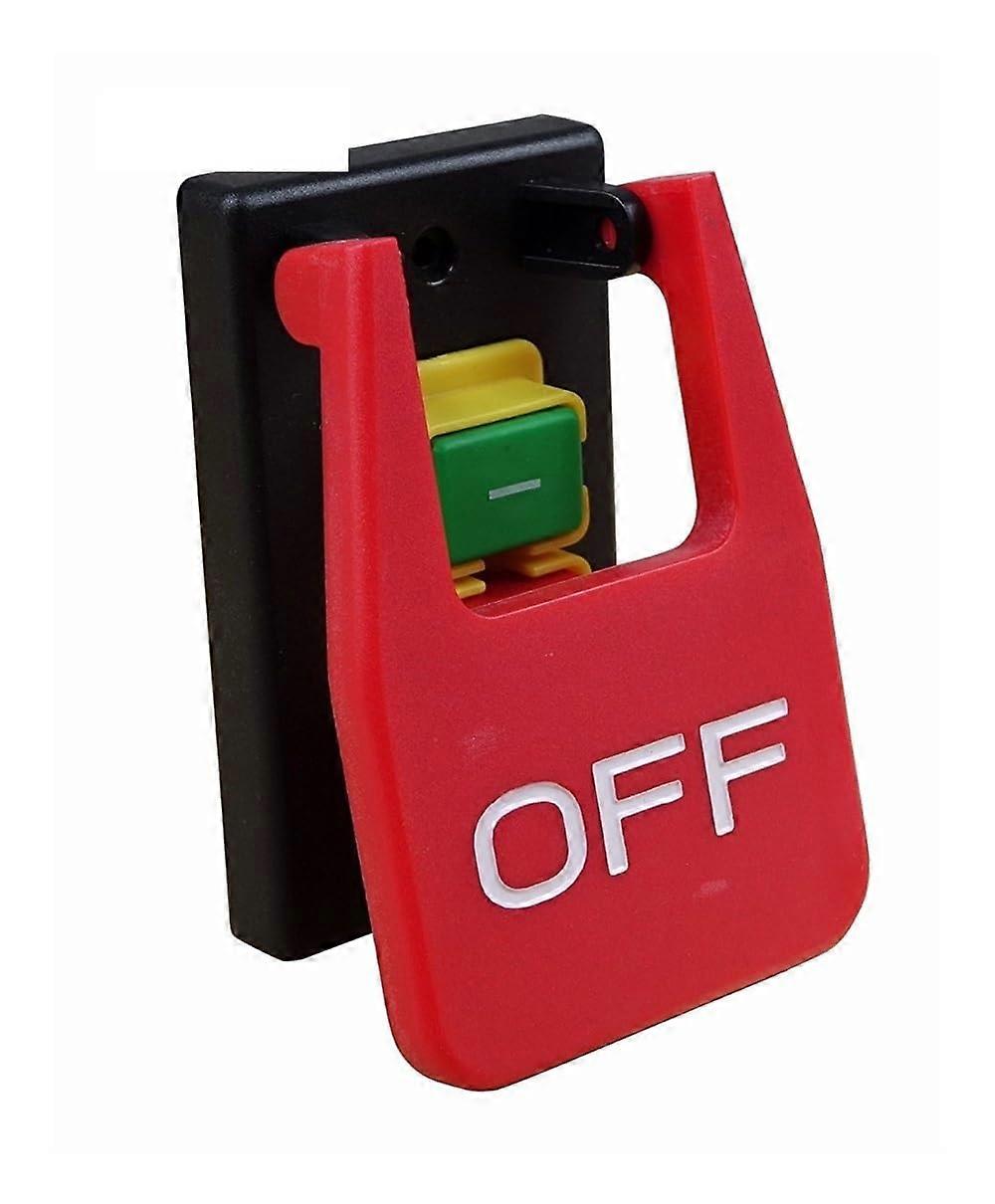 KJD17B Electromagnetic Switch with Emergency Stop Safety Cover 220V240V 16A for Power Tools