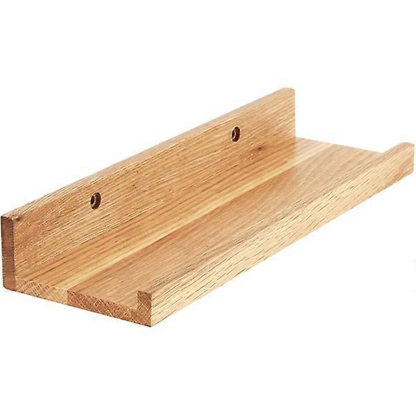 Floating wooden shelf, wall mounted shelf 30 cm, rustic hanging wall shelf, rustic brown [GPA] Rustic Brown 30cm