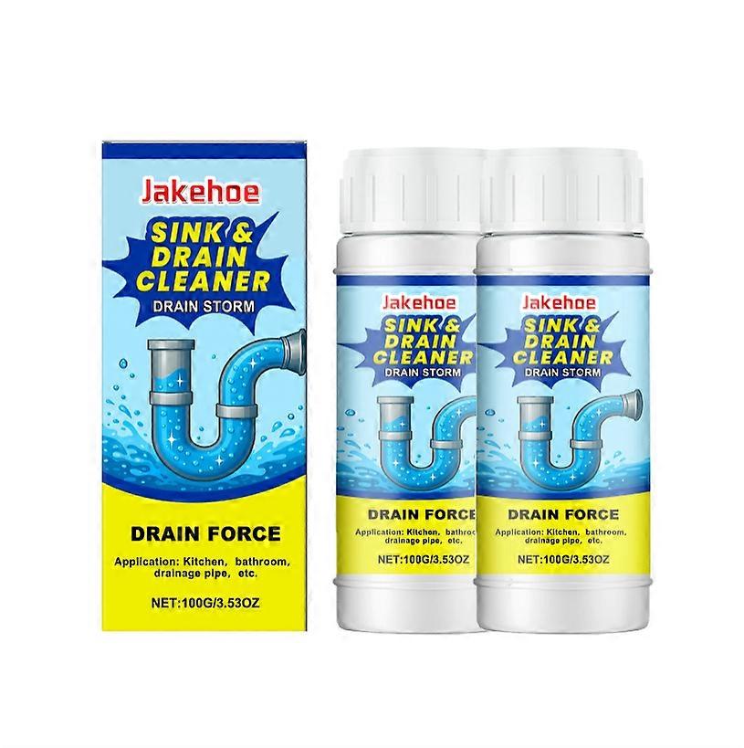 1~5x Powerful Drainage Pipe Unclogging Agent Fast Oil & Food Residue Dissolver, Odor Eliminator for Sinks, Toilets & Sewers, Prevents Blockages & Keep