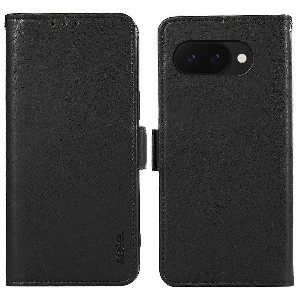 ABEEL For Google Pixel 9a Case Leather Phone Cover with RFID Blocking Wallet