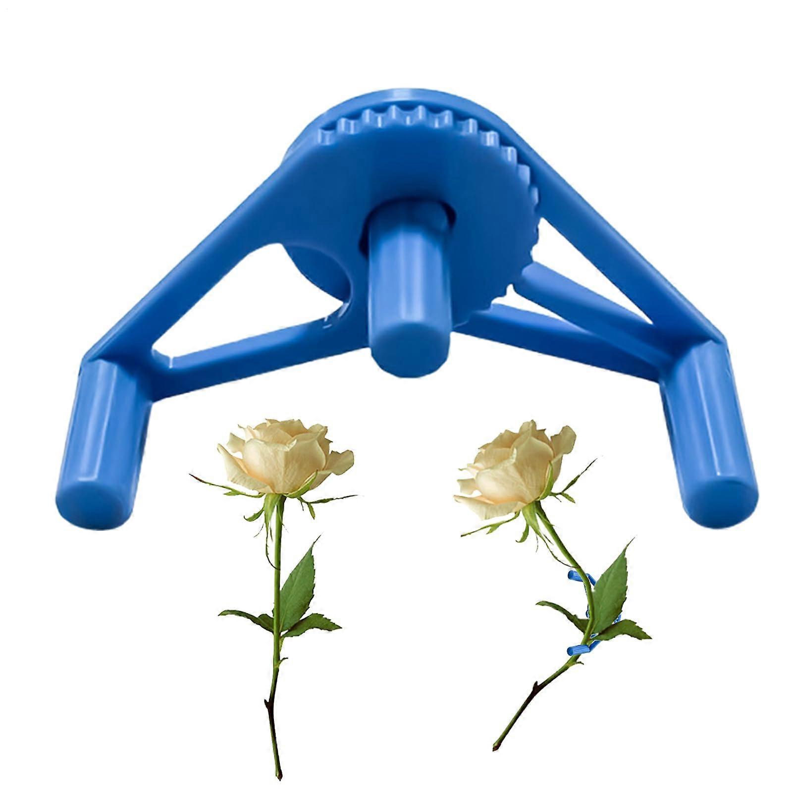 Plant Stem Bender with Adjustable Angle Control, RustResistant Trainer for Garden Growth, Blue