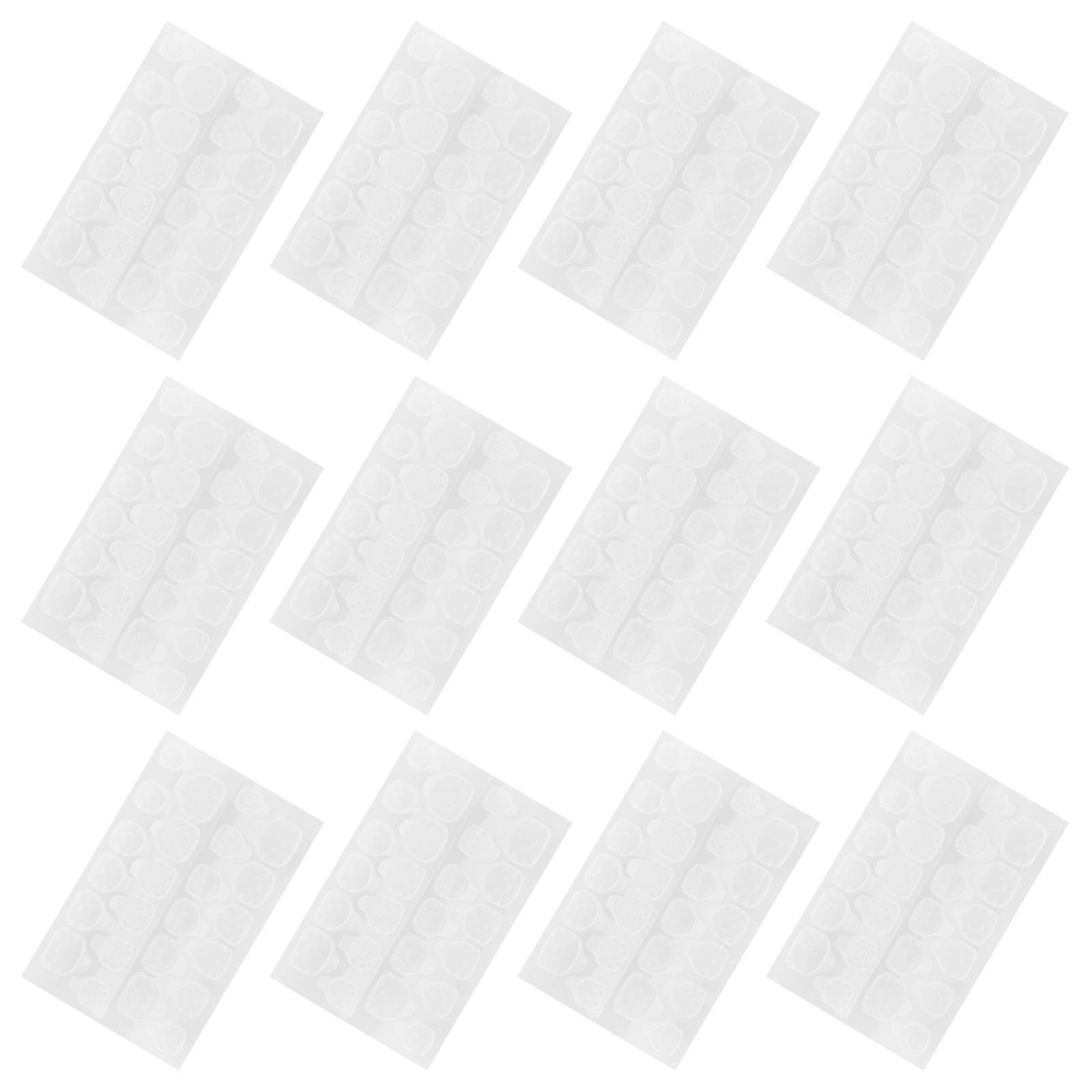 Practical Pink Nail Stickers Adhesive Nail Tips for 15Sheets Self-Use