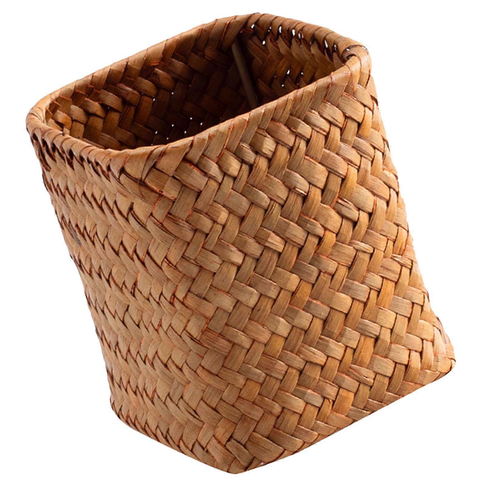 Straw Pen Holder Multi-Function Pen Storage Holder for Desktop Use