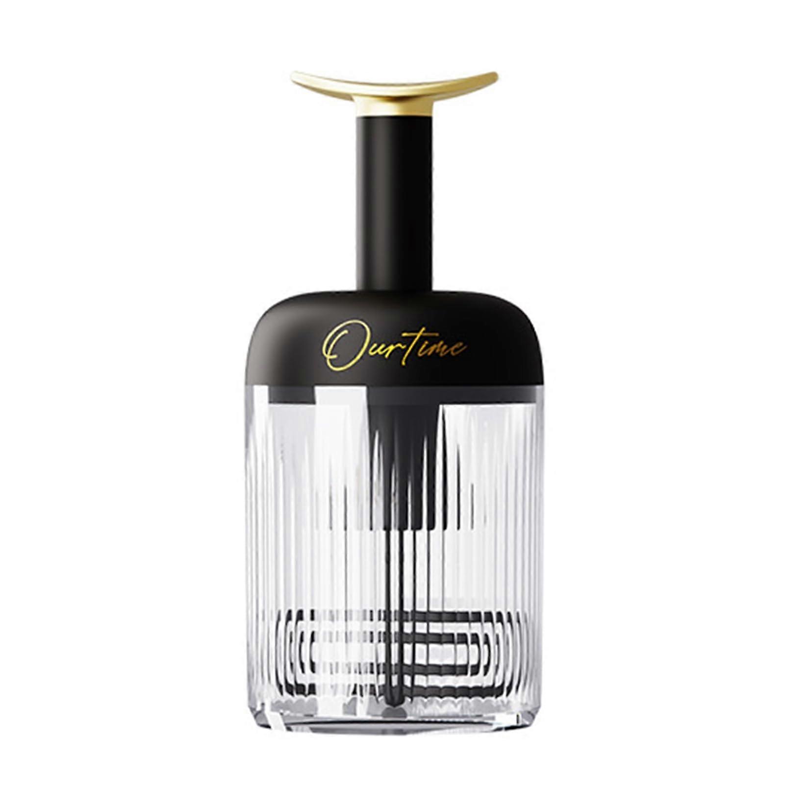 Face Foam Maker with Efficient Foaming Action, OneHand Press Design, Compact Travel Face Cleansing Tool, Black