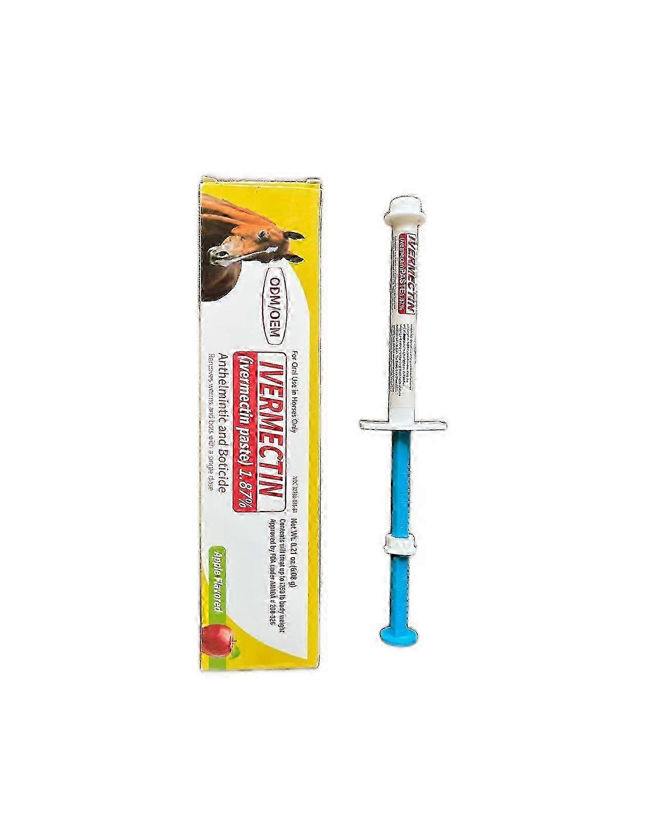 Eplesmaksatt hestekrem, mild formel, ormekur, balanseregulerende, ikke-irriterende ormekur for hester