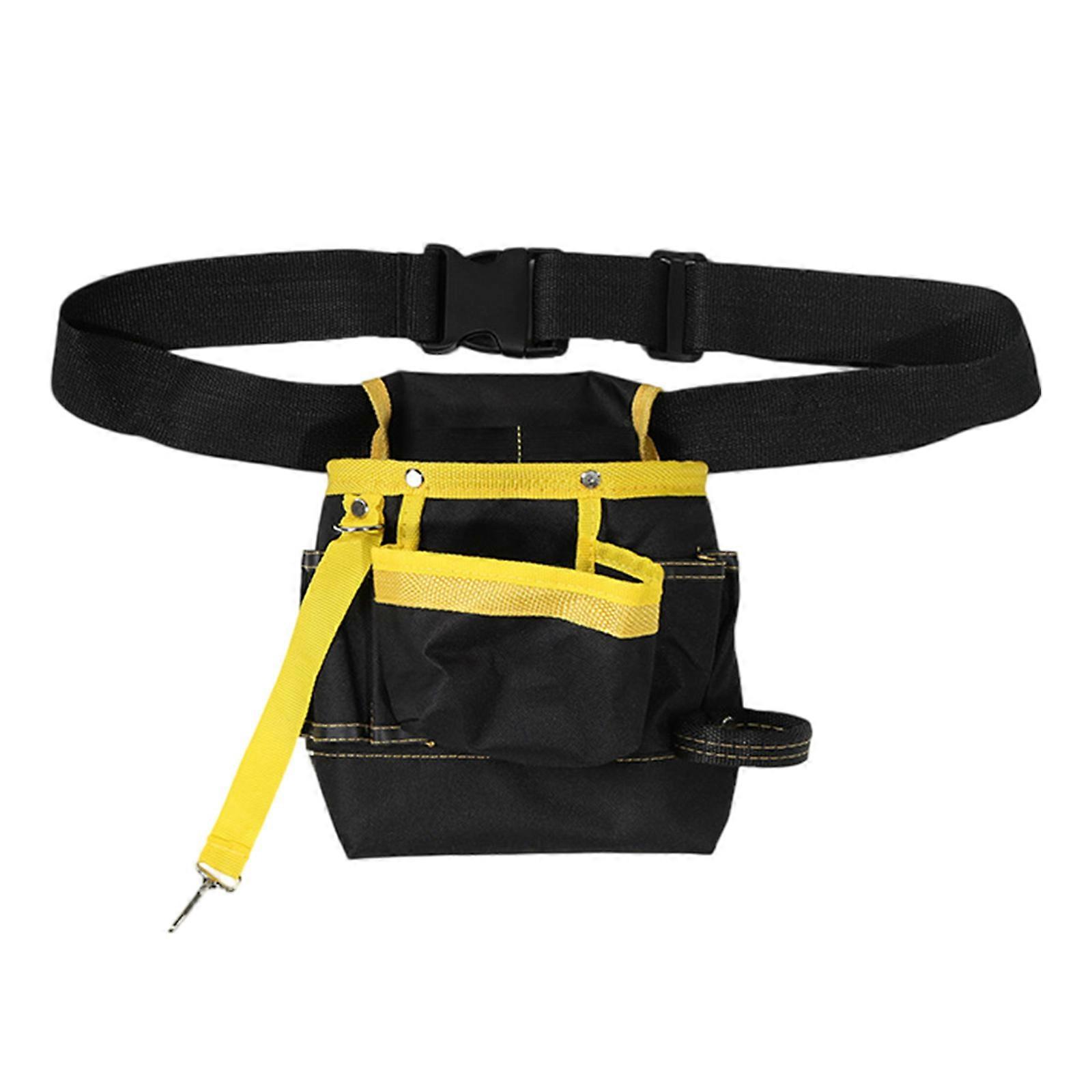 Multifunctional Tool Bag With Multiple Pockets Adjustable Oxford Cloth Tool Belt for Efficient Tool Organization  Yellow