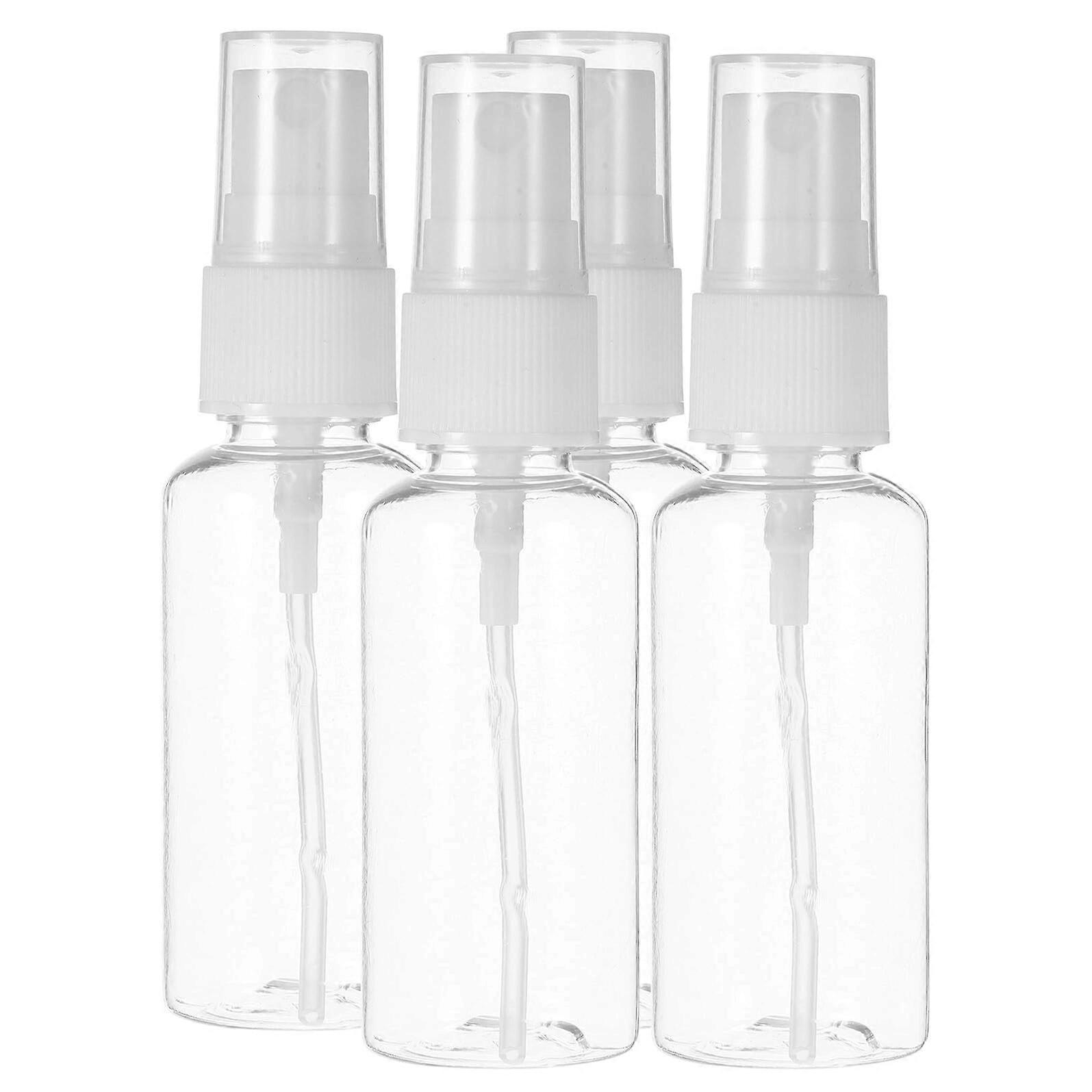 4pcs Transparent Refillable Travel Perfume Atomizer Bottles LeakProof Compact Spray Containers