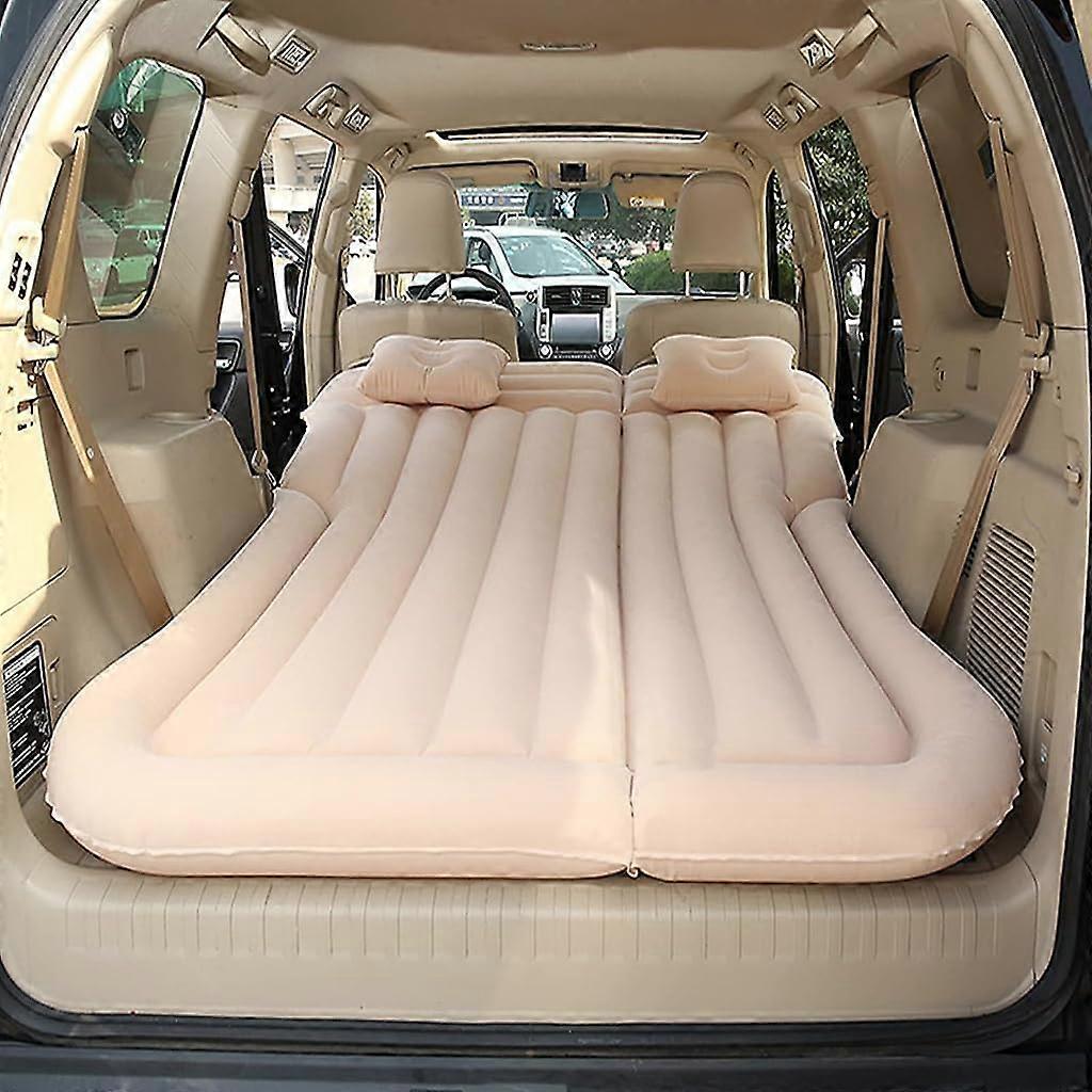 Car Inflatable Mattress with Pump, Breathable Flocking Surface, EBeige for Benz CClass Coupe