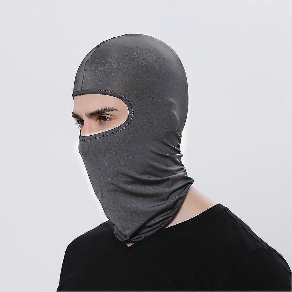 Balaclava Face Mask Windproof Full Head Coverage Breathable Neck Gaiter for Cycling Motorcycle Dark Gray