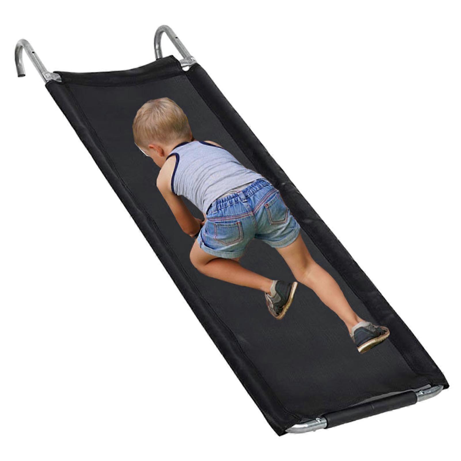 Heavy Duty Trampoline Slide and Ladder with Secure Hook Connection, Spacious Surface, Easy Install