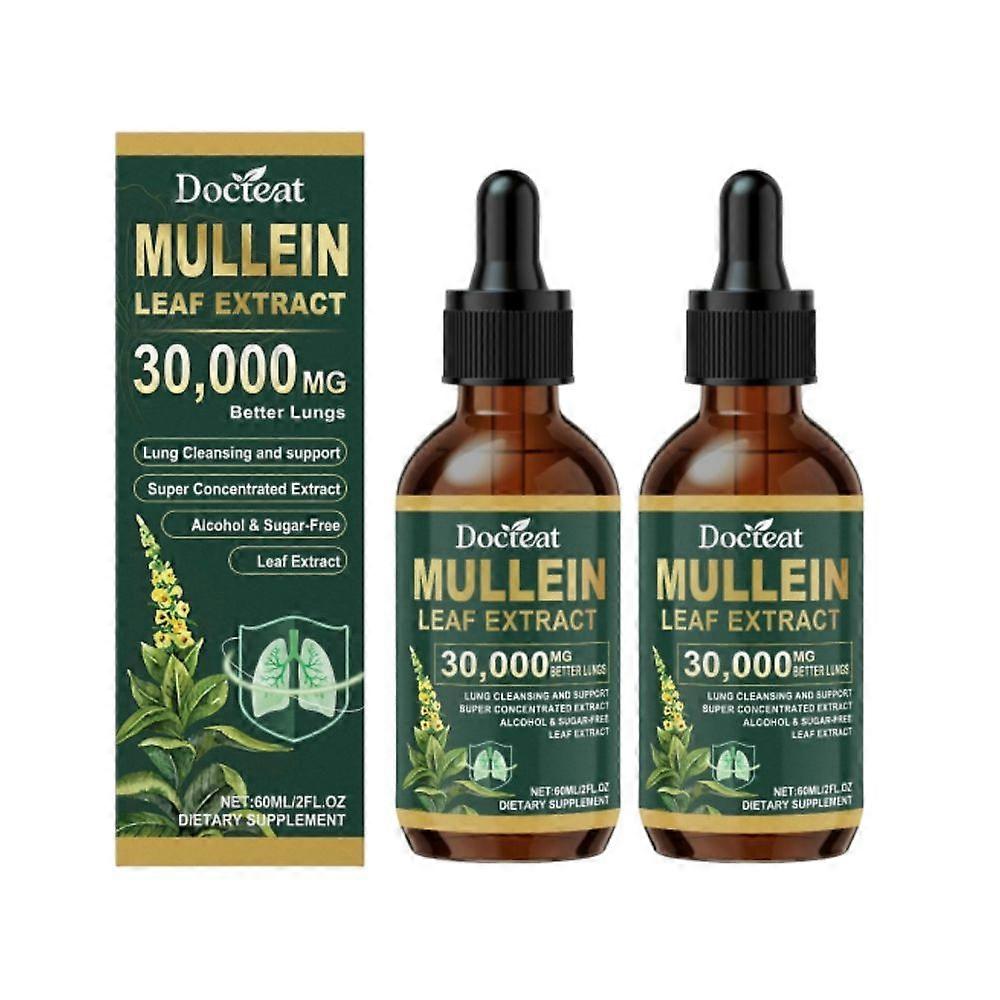 1-10x Mullein Leaf Extract for Lungs, Natural Mullein Leaf Extract Mullein Drops for Lungs