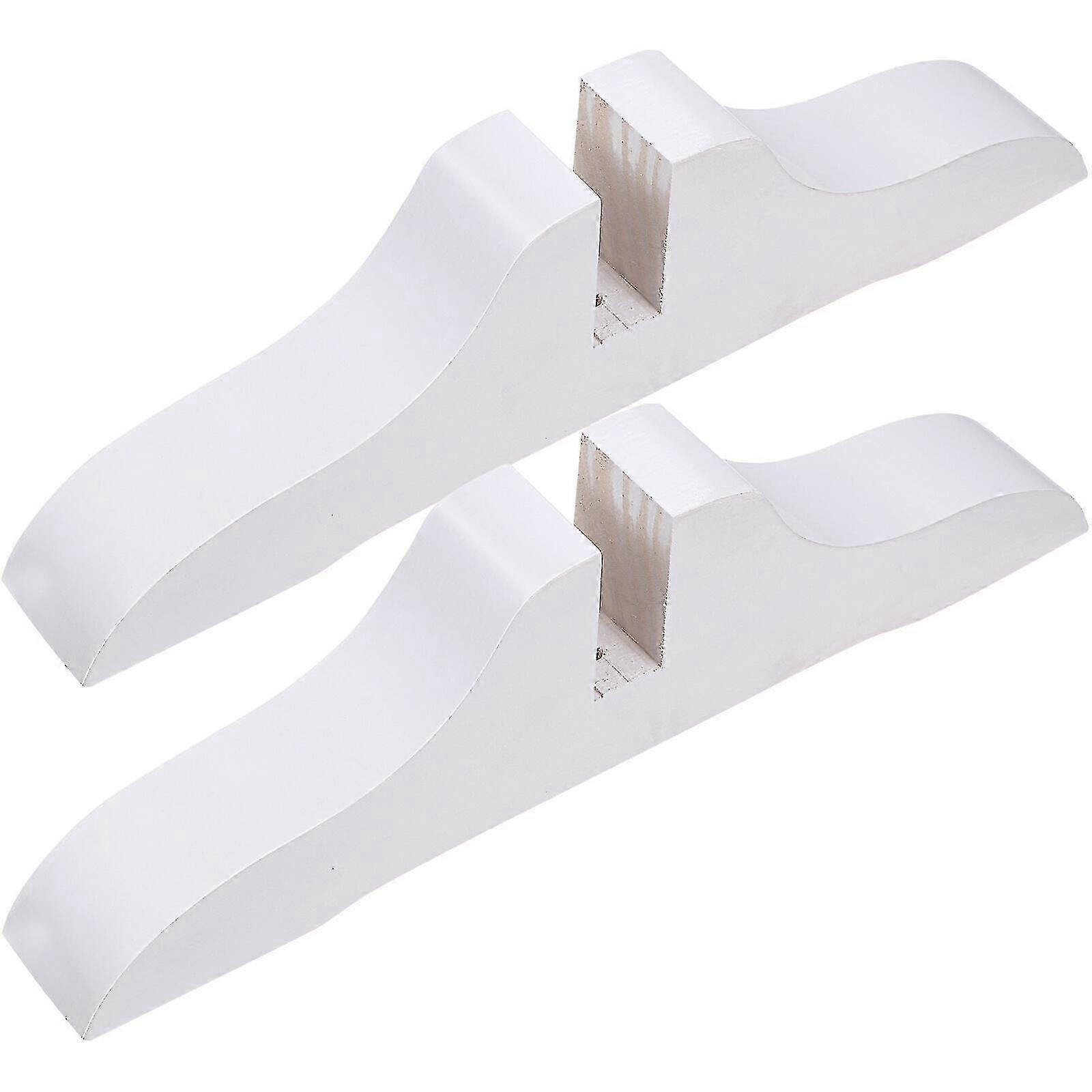 Room Divider Base Stand for Folding Screens - 2 Pack Solid Wood Panel Support Feet