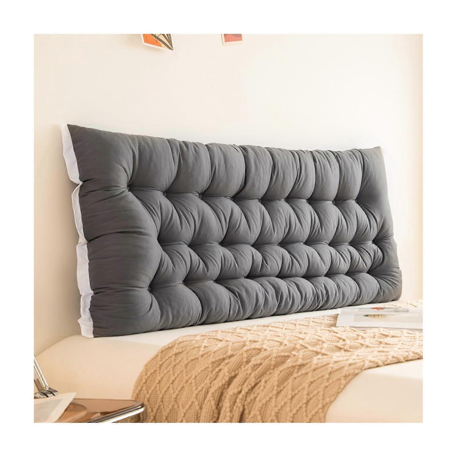 Large Headboard Reading Pillow for Bed with Ergonomic Back and Neck Support, 59x20in