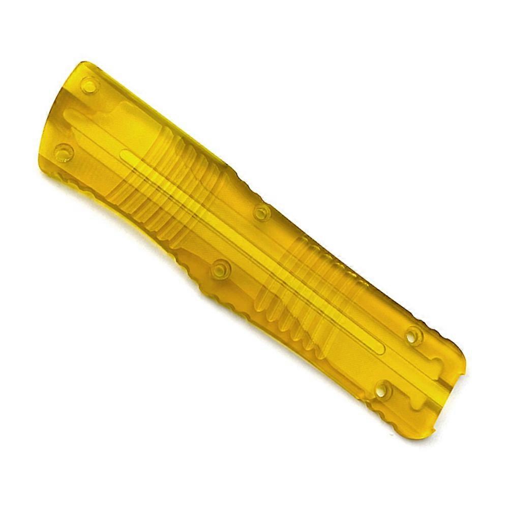 Messergriff-Patch, Acryl, transparente Griffschalen, Patch für Microtech Combat Troodon Klappmessergriffe, flache Maserung