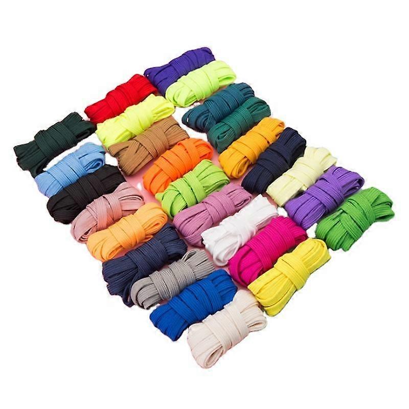 3 Pair Double Layer Flat Woven Shoelaces Military Style