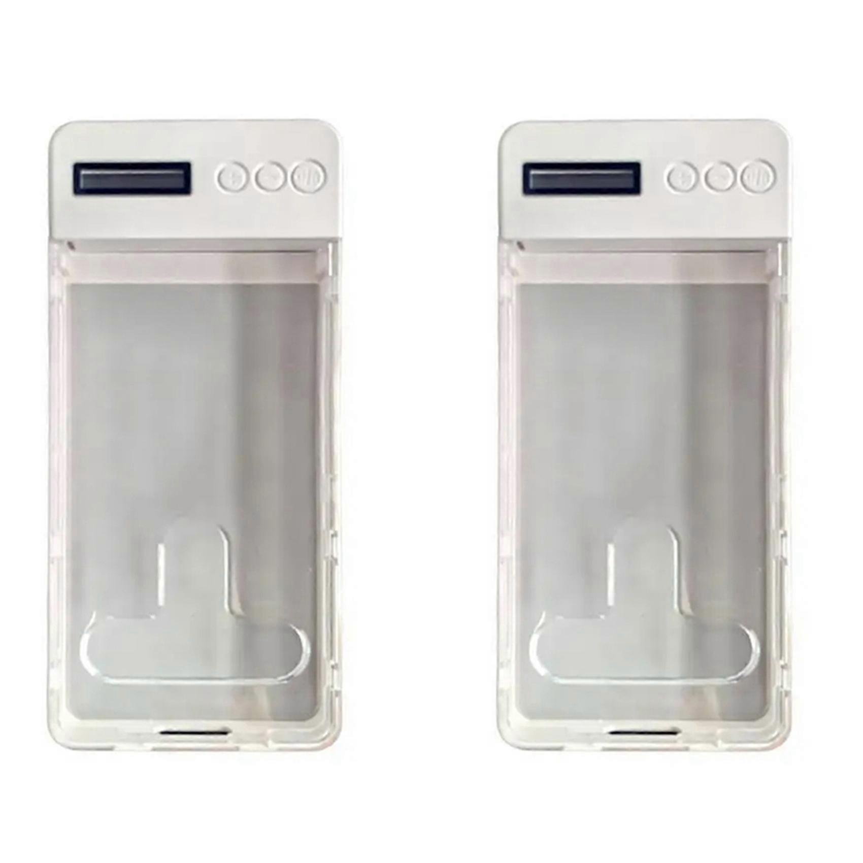2X Self-Discipline Phone Timer Lock Box for IPhone Android Phone Case Self-Control Timer Locker White