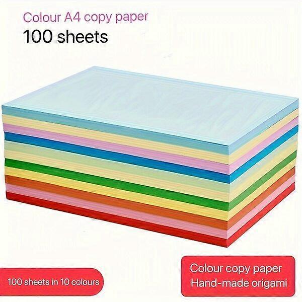 Colored Origami, 100 Sheets A4, Creative Handmade Origami