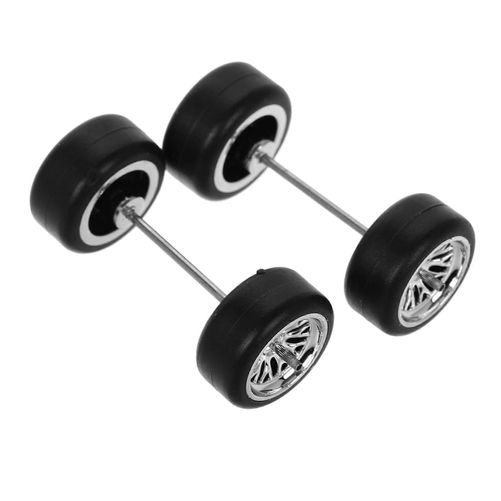 RC Car Tires and Wheels Set for Racing, Quick Replacement, Realistic Scale, Versatile Compatibility