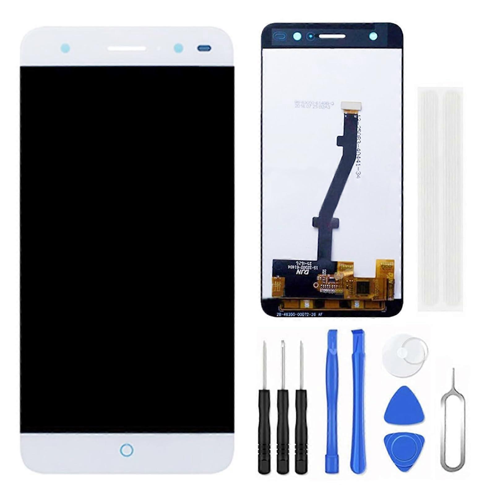LCD Screen Replacement White Touch Digitizer Assembly Restore Touch Function  Kit for ZTE Blade V7 Lite