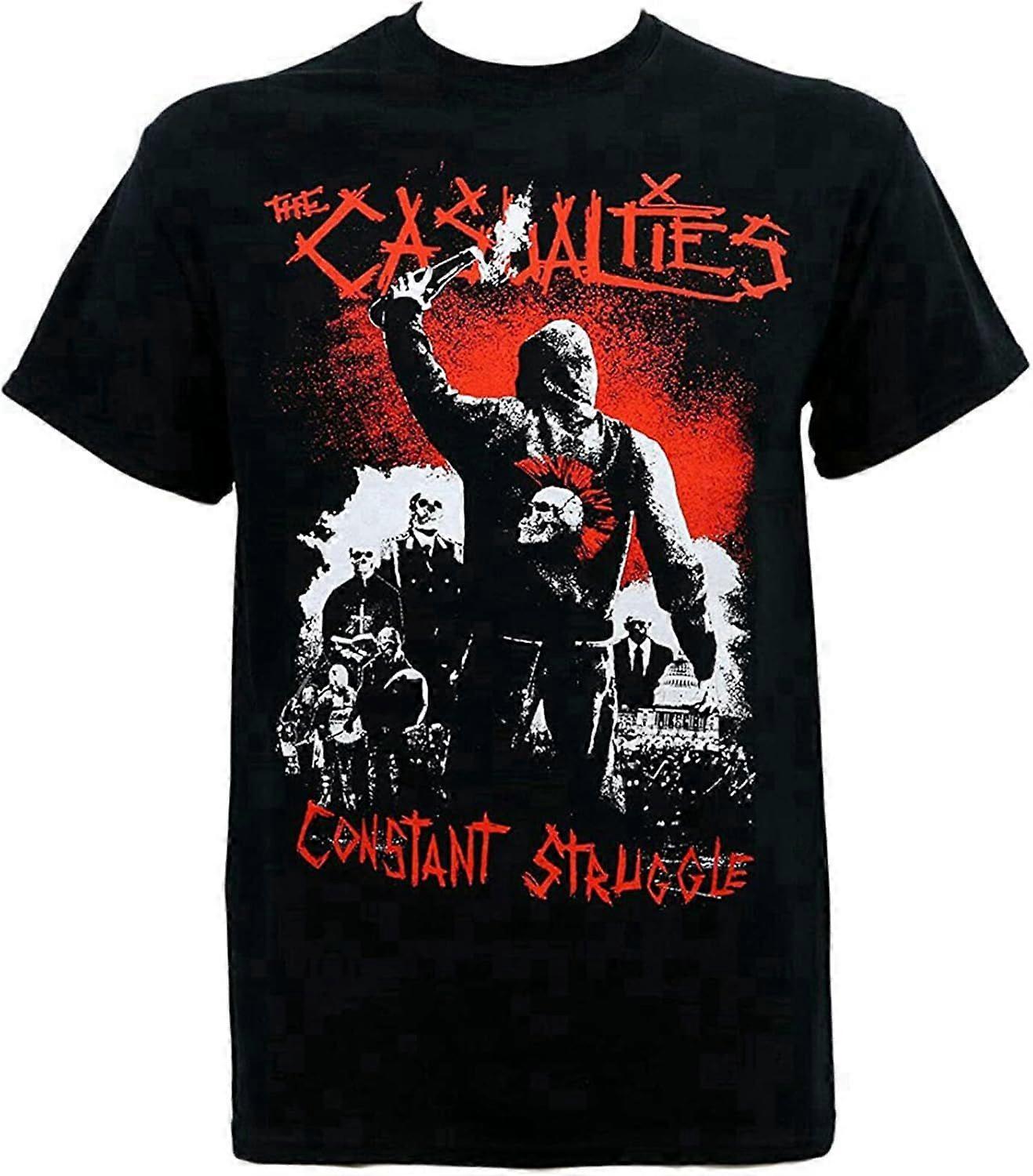 Camiseta masculina clássica The Casualties Constant Struggle
