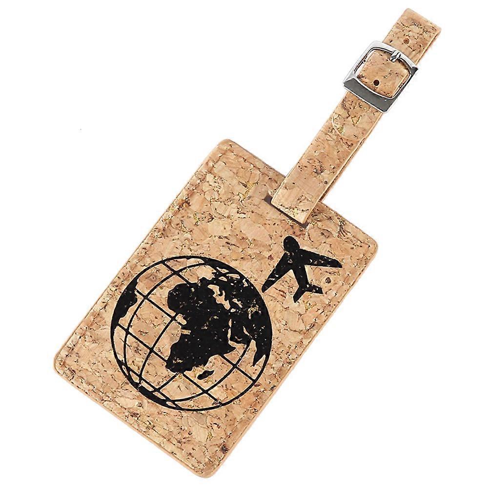 Multifunksjonell navneholder for bagasjelapp, beige