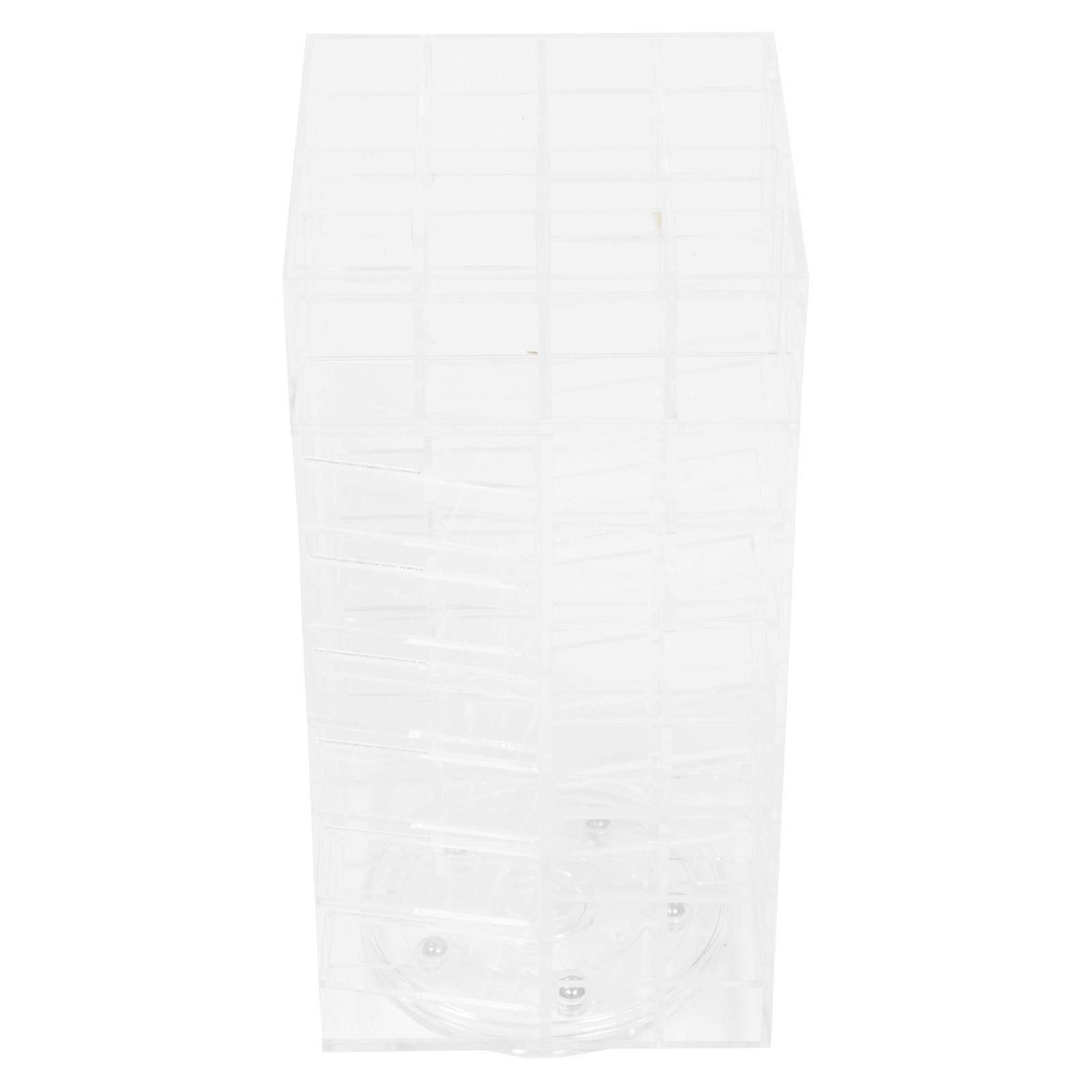 Rotating Lipstick Stand for Storage Use Featuring 2Pcs Acrylic Holder