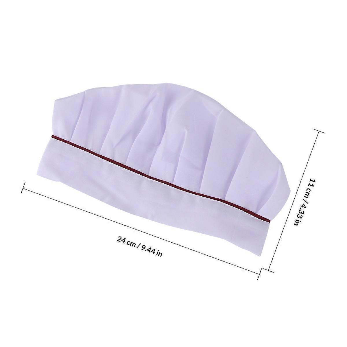 Hat for Restaurant Cooking 2Pcs White Comfortable Wear