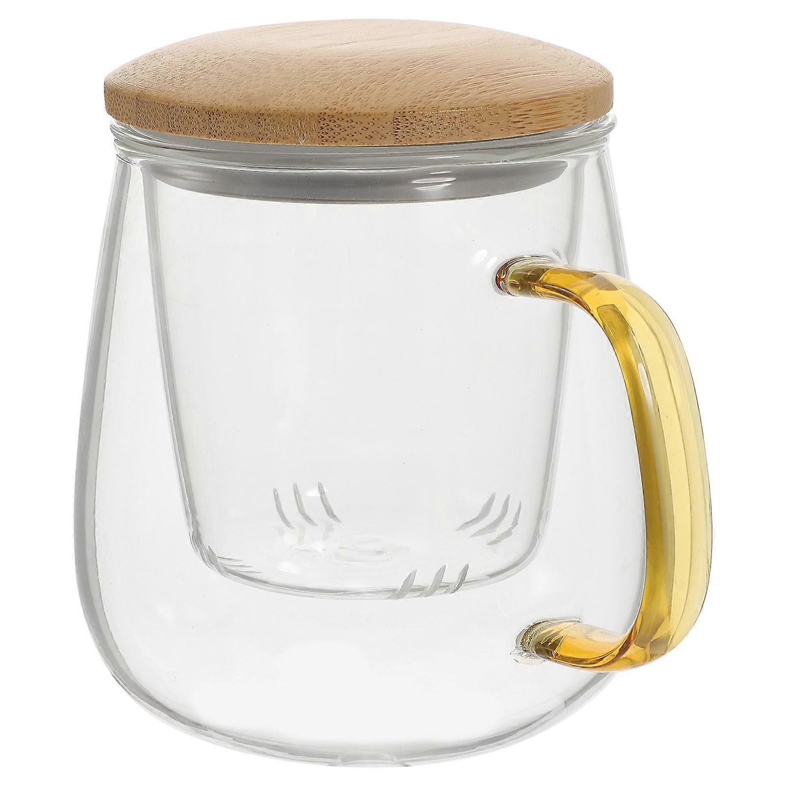 Glass Tea Cup with Infuser for Brewing Loose Leaf Tea
