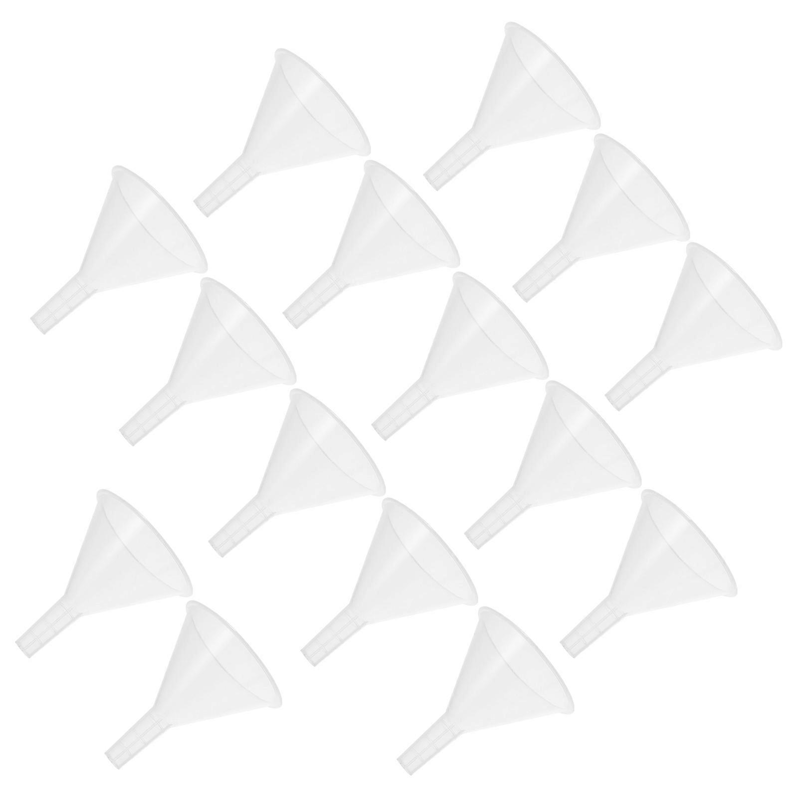 Plastic Funnel Triangle Funnel for Scientific Experiment 15Pcs Set