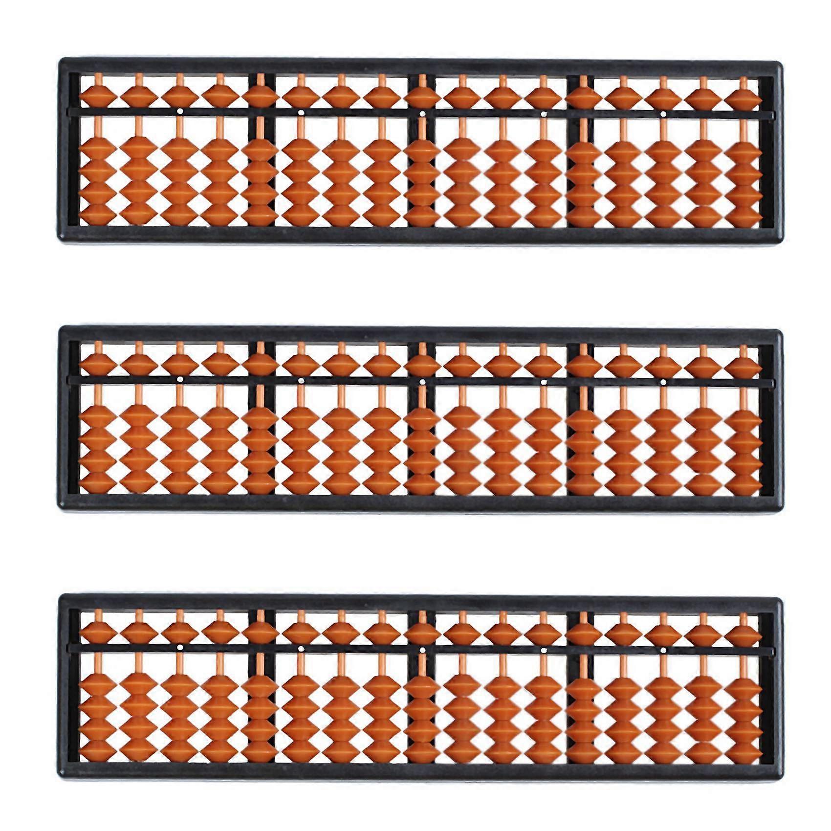 3X Plastic Abacus Arithmetic Abacus Kids Calculation Tool 17 Digits