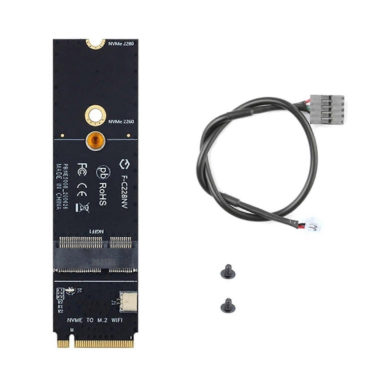 896F M2 Wireless Card Conversion Convert M2 Key-M Interface to Key A E or Key-E Interface Wifi Adapter