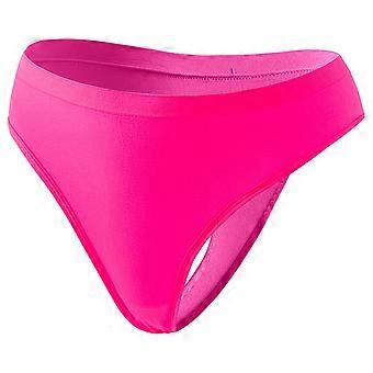 Sömlösa trosor för kvinnor i plusstorlek, magkontroll, bomull, mjuka stretchtrosor, rosa, 5XL