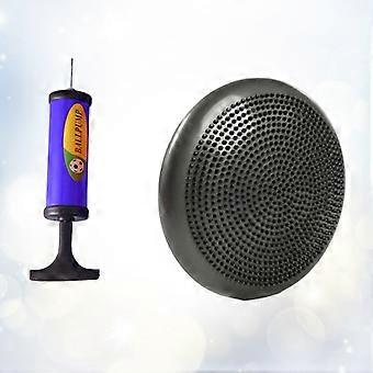 OUNONA Cuscino di stabilità gonfiabile grigio da 34 cm con nucleo spesso - Disco di equilibrio con gonfiatore ad aria a colori casuali per migliorare la forza e alleviare il dolore