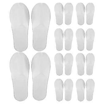 20 Pairs Disposable House Slippers Closed Toe Disposable Slippers for Guests