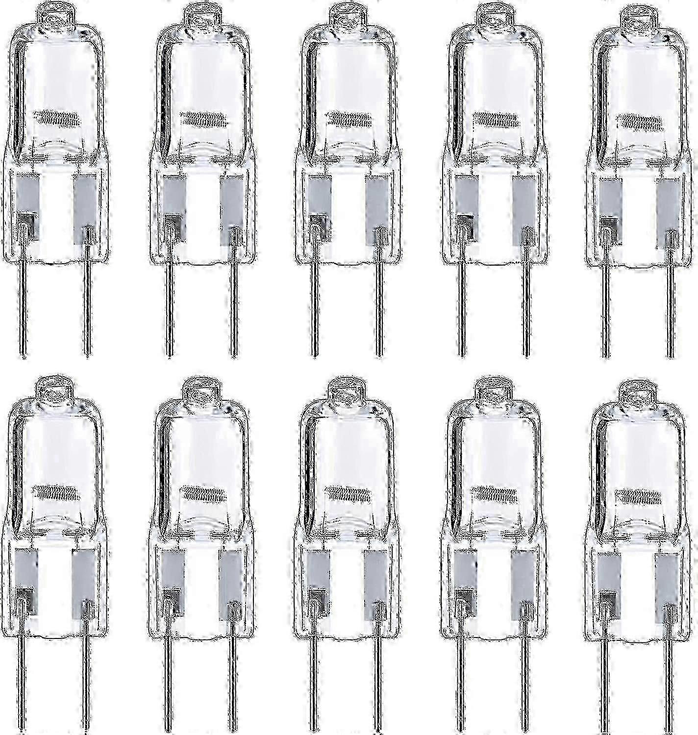 10pcs G6.35 Halogen Bulbs Warm White Light Set