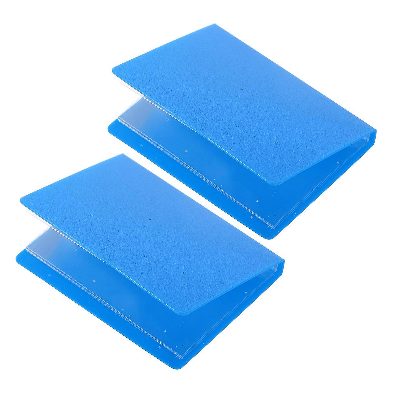 Blue Miniature Dollhouse File Folder for Office 10Pcs Plastic Model