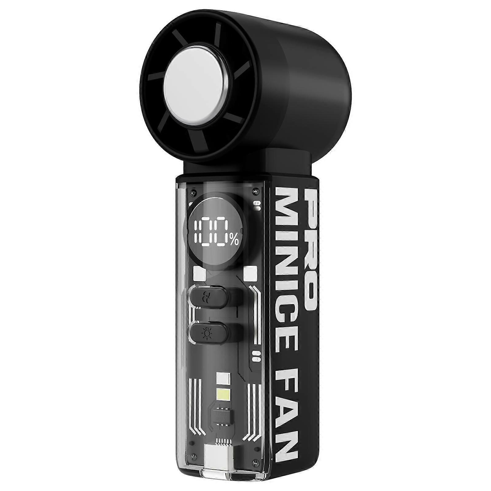 Handheld mini high-speed fan - Black