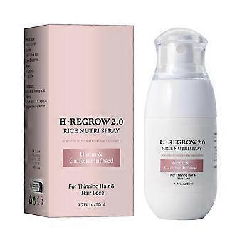 H-Regrow 2.0 - Hair Regrowth for Women, H-Regrow 2.0 2026 Formula, Hair Regrowth Rice Nutri Spray, Longer and Fuller Hair, With Biotin and Caffeine