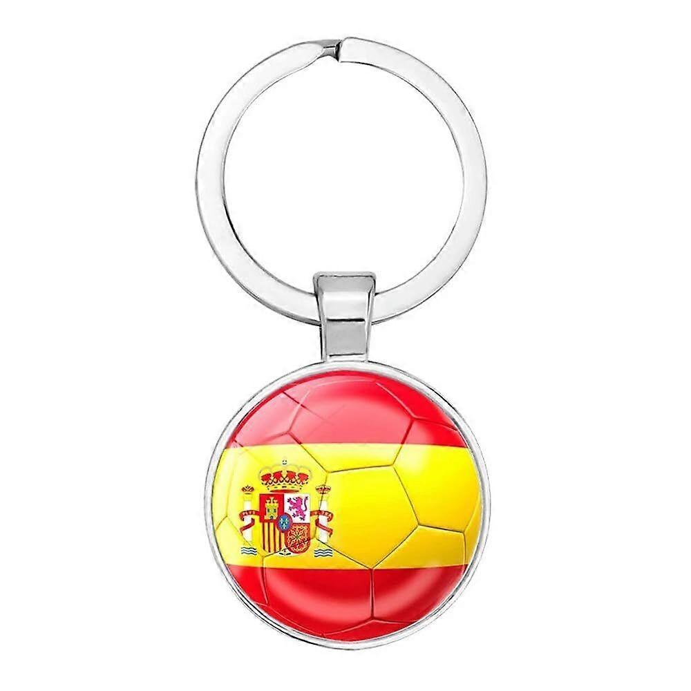 Art Attack Spain Flag Soccer Keychain