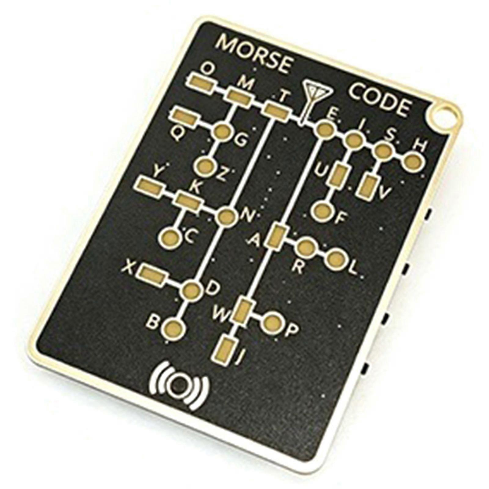Morse-Code Mnemonic card Portable Telecommunication Practice For Adults Learn Morse-Code