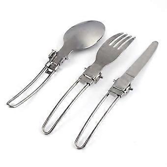 Folding Cutlery Set - Tbest - Stainless Steel - Portable - Practical - Hygienic