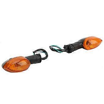 2pcs Motorcycle Rear Turn Signal Light 12V 10W ABS Heat Resistant Replacement for YZF R1 R6 R125 R25 R3Tawny