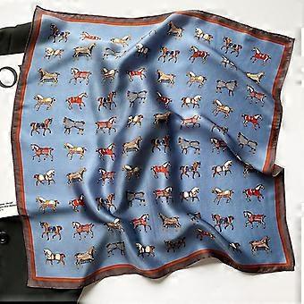 Nieuwe 2022 Pashmina 100% Moerbei Zijden Sjaal Mode Vrouwen Zomer Strand Kleine Sjaals Sjaal Poncho 53*53cm Hijab Bandana Zakdoek|Sjaals voor vrouwen|