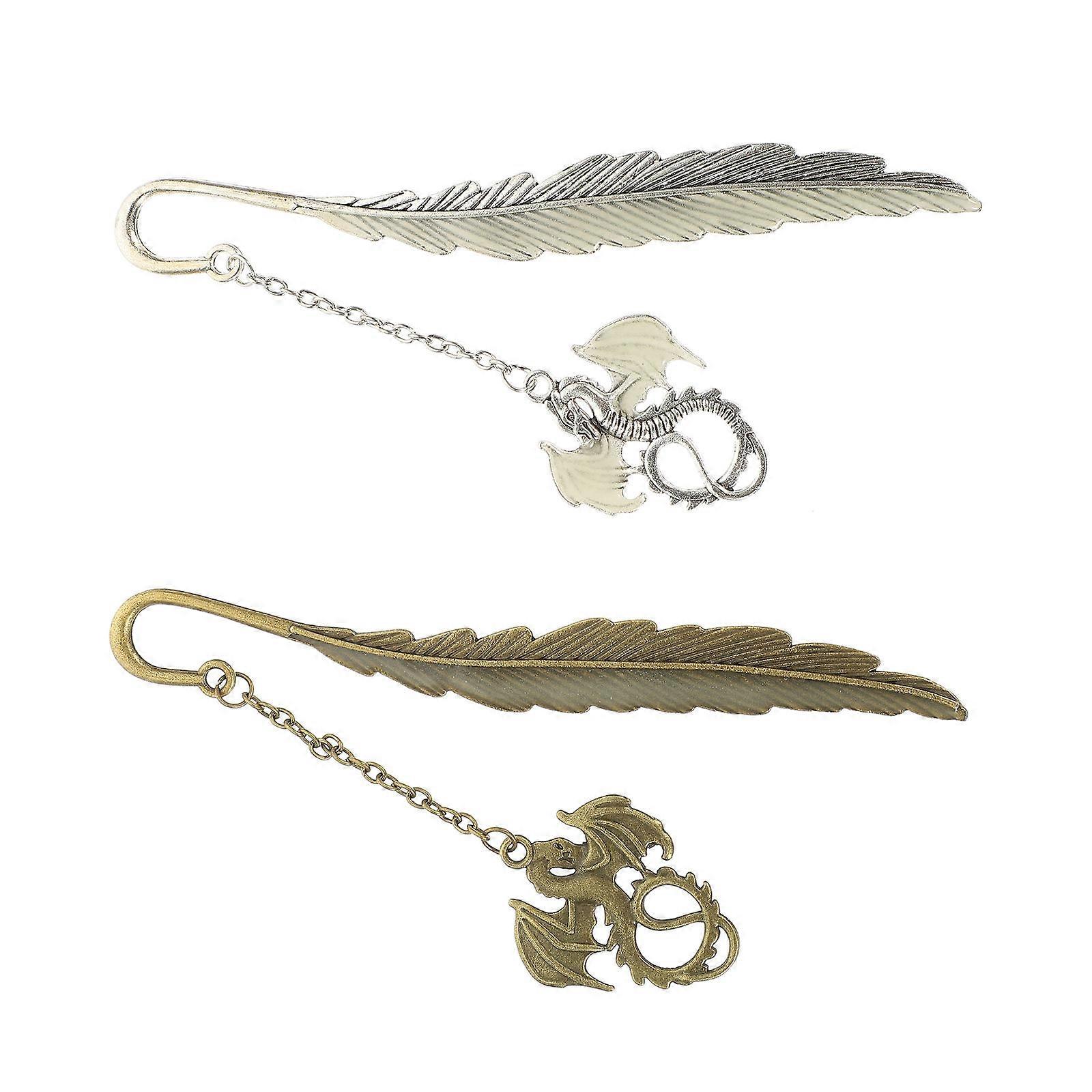 Page Marker Creative Plume Pterosaur Designed Bookmark 4Pcs for Reading