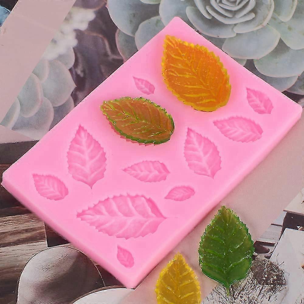 2pcs Leaves Modeling Leaf Mould Silicone Mold