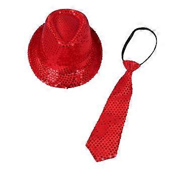 Jazz Hat Adult Kids Sequin Stage Show Hat Dance Performance Cap Christmas Halloween New Year Headwear KAESI